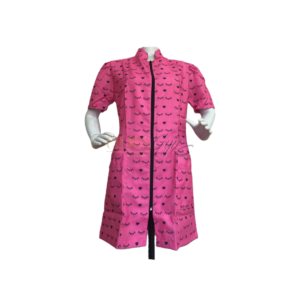 JALECO ROSA CILIOS MANGA CURTA